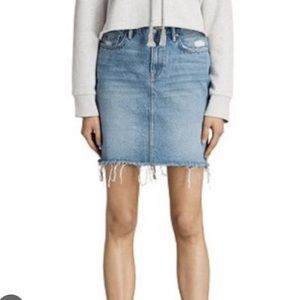 ALLSAINTS • Kim Distressed Denim skirt